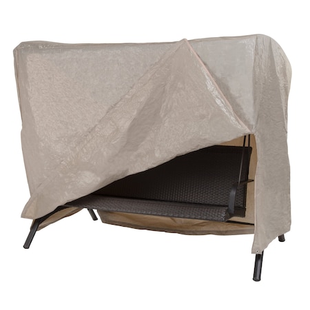 Modern Leisure Basics Patio Swing Cover, 87 in. L x 64 in. W x 66 in. H, Khaki 5429A